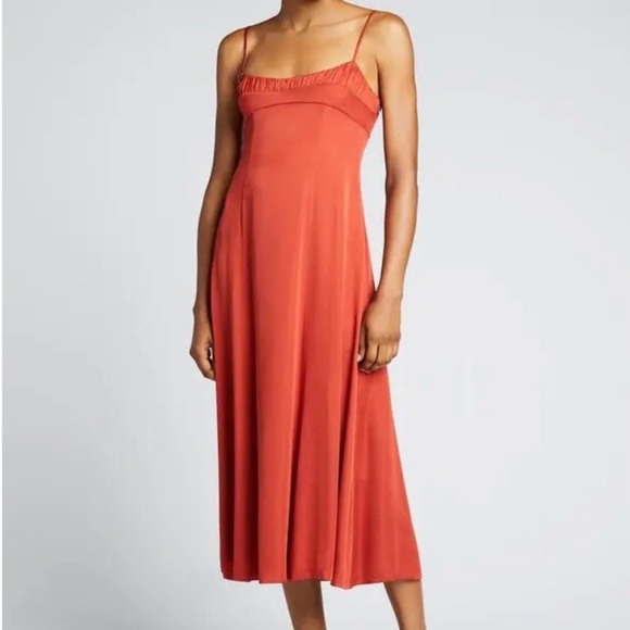 Rebecca Taylor Dresses & Skirts - REBECCA TAYLOR Ruched Sateen Long Dress